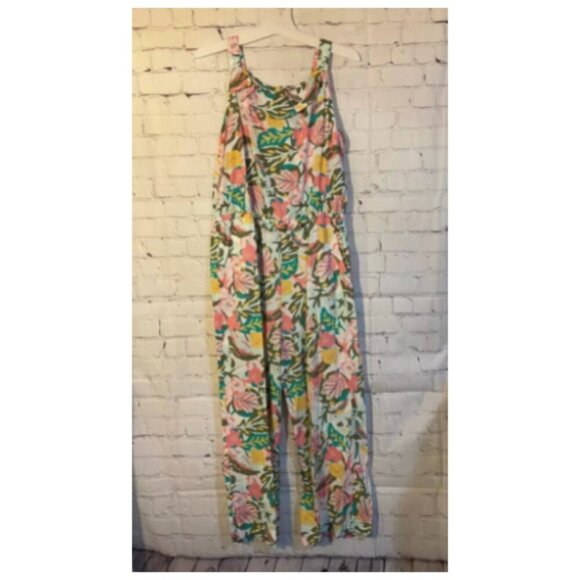 Cat & Jack Girls' Woven Jumpsuit Size XL(14/16) Floral NWT* - Picture 1 of 4